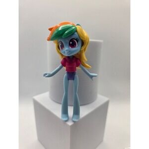 My Little Pony Equestria Girls Rainbow Dash Mini Figure 4" Blue Pink Hasbro /D2